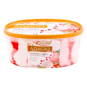 Inghetata Adagio Sandra capsuna/vanilie 550g - cumpărați, prețuri pentru BONUS - foto 1