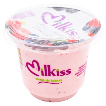 Сыр сливочный Milkiss Ежевика 200г - купить, цены на BONUS - фото 1