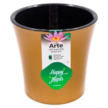 Ghiveci Arte auriu/negru 0.6l - cumpărați, prețuri pentru BONUS - foto 1