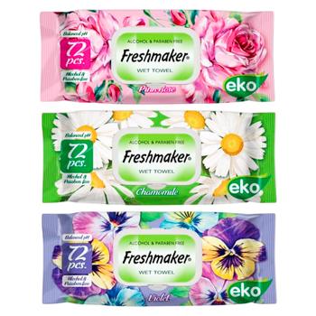 Салфетки влажные Freshmaker ECO 72шт - купить, цены на BONUS - фото 1