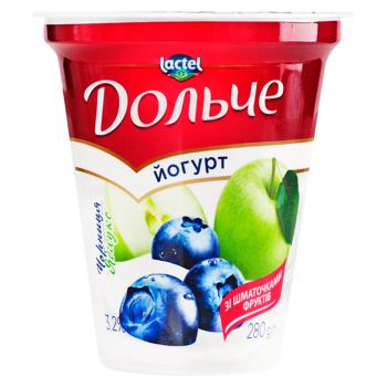 Iaurt mar/afine 3.2% 280g Dolce - купить, цены на BONUS - фото 1
