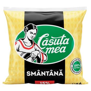 Smantana Casuta Mea 15% 500g - cumpărați, prețuri pentru BONUS - foto 1