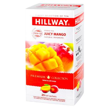 Чай травяной Hillway Juicy Mango в пакетиках 1,5г*20шт - купить, цены на BONUS - фото 1
