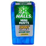Drajeuri Halls Mini Mints menta/vitamina B6 12.5g