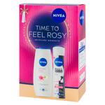 Set Nivea Rose Box Gel Dus 250ml/Deo 150m