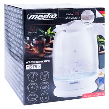 Чайник электрический Mesko MS1302w - купить, цены на BONUS - фото 3