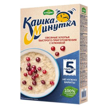 Fulgi de ovaz rachitele Kuntsevo Kaska-minutka 185g - cumpărați, prețuri pentru BONUS - foto 1