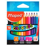 Creioane colorate MAPED Star Mini 12 culori
