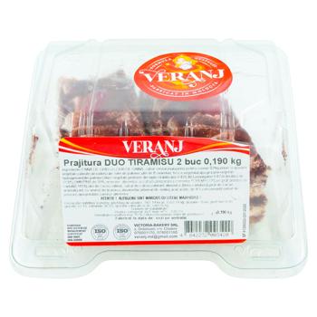 Prajitura Veranj Duo Tiramisu 2buc 190g - cumpărați, prețuri pentru BONUS - foto 2