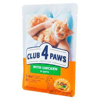 Hrană umedă Club4Paws cu pui în sos pentru pisici 85g - cumpărați, prețuri pentru BONUS - foto 2