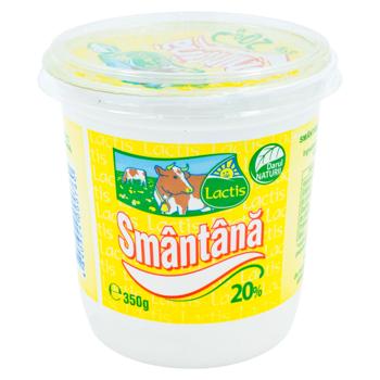 Smantana Lactis pahar 20% 350g - cumpărați, prețuri pentru BONUS - foto 1