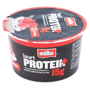 Iaurt Muller Protein Zmeura/rodie/goji 170g - cumpărați, prețuri pentru BONUS - foto 1