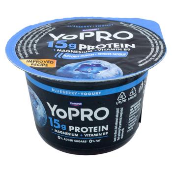Йогурт YoPro Черничный 0,1% 160г - купить, цены на BONUS - фото 1
