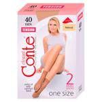 Ciorapi dame Conte 1/2 tension 40 2p natural