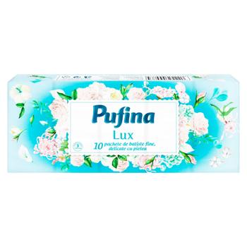 Платочки носовые Pufina Lux 3 слоя 1шт - купить, цены на BONUS - фото 1