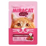Hrană umedă Miratorg cu vita in sos pentru pisici 75g