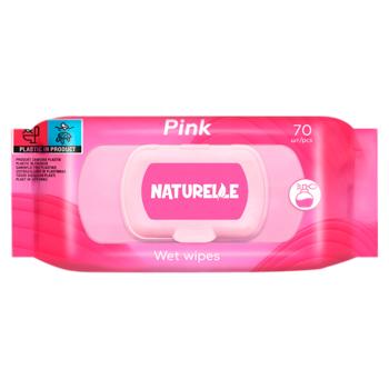 Салфетки влажные Naturelle Pink 70шт - купить, цены на BONUS - фото 1