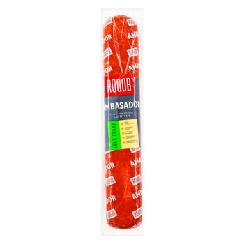 Колбаса Rogob Ambasador с коньяком полукопченая - купить, цены на BONUS - фото 1