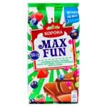 Ciocolata cu lapte MaxFun Korona Fructe de pădure 150g