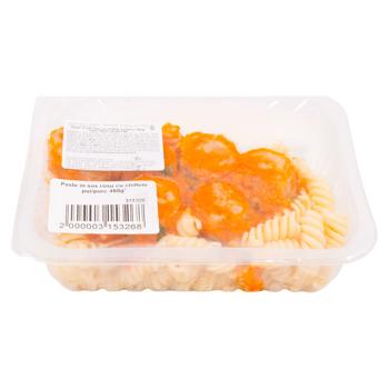 Paste in sos rosu cu perisoare de pui/porc 450g - cumpărați, prețuri pentru BONUS - foto 1