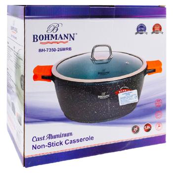 Кастрюля Bohmann мраморное покрытие 5л - купить, цены на BONUS - фото 3
