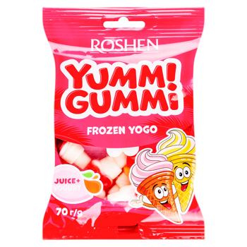Bomboana gumate Roshen Yummi Gummi Frozen Yogo 70g - cumpărați, prețuri pentru BONUS - foto 1