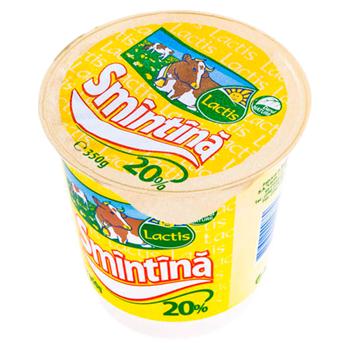 Smantana Lactis pahar 20% 350g - cumpărați, prețuri pentru BONUS - foto 1