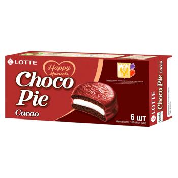 Biscuiti Lotte Choco Pie Cacao 168g - cumpărați, prețuri pentru BONUS - foto 1