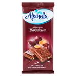 Шоколад молочный Alpinella с изюмом и арахисом 90г