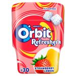 Guma de mestecat Orbit Refresgers Capsuna/lamai 67g