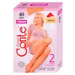 Ciorapi dame Conte 3/4tension 40 2p natural