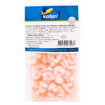 Креветки Kaluri очищенные замороженные 200г - купить, цены на BONUS - фото 1