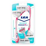 Aparat de ras u/f LEA women Premium 3 lame 4buc