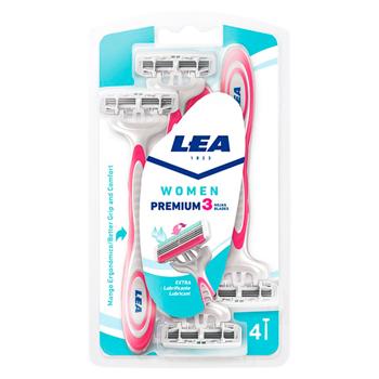 Aparat de ras u/f LEA women Premium 3 lame 4buc - cumpărați, prețuri pentru BONUS - foto 1