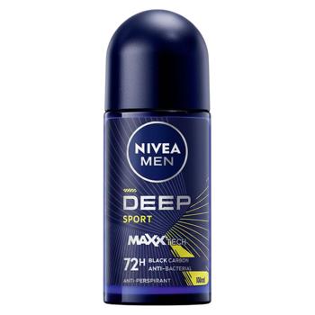 Deodorant roll-on NIVEA Masc Deep Sport 50ml - купить, цены на BONUS - фото 1