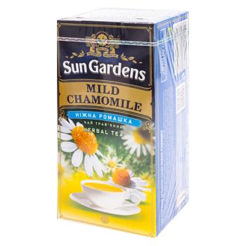 Чай травяной Sun Gardens Mild Chamomile в пакетиках 1,7г*25шт - купить, цены на BONUS - фото 1