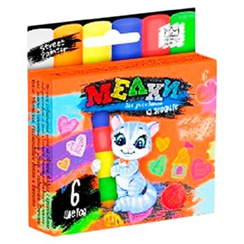 Creta p/u desen pe asfalt Classic 6buc - купить, цены на BONUS - фото 1