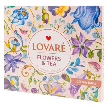 Чай Lovare Flowers & Tea в пакетиках 60шт - купить, цены на METRO - фото 1