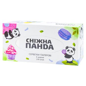 Servetele Snizhna Panda 2 straturi 150buc cutie - cumpărați, prețuri pentru BONUS - foto 3