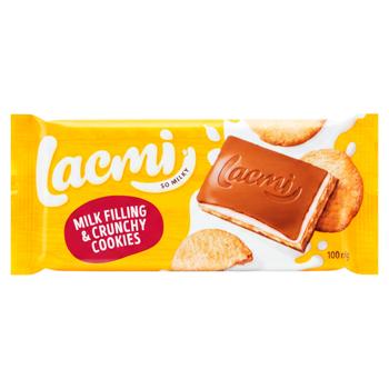 Шоколад молочный Roshen Lacmi Печенье 115г - купить, цены на BONUS - фото 1