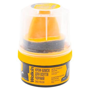 Cremă-luciu Walkin pentru încălțăminte din piele netedă cu aplicator negru 50ml - cumpărați, prețuri pentru BONUS - foto 1