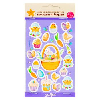 Набор наклеек Добрик Пасхальные краски - купить, цены на BONUS - фото 1
