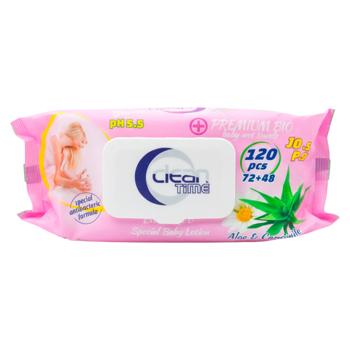 Servetele umede Clean Time pentru copii 120buc - cumpărați, prețuri pentru BONUS - foto 2