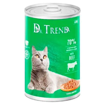 Hrană umedă Dr.Trend cu vita in sos pentru pisici 400g - cumpărați, prețuri pentru BONUS - foto 1