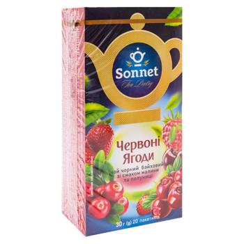 Чай черный Sonnet Красные ягоды в пакетиках 1,5г*20шт - купить, цены на BONUS - фото 3