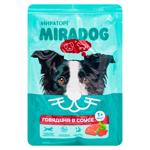 Hrană umedă Miratorg Meat cu vita în sos pentru câini 75g