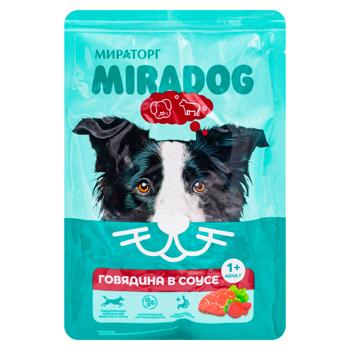 Hrană umedă Miratorg Meat cu vita în sos pentru câini 75g - cumpărați, prețuri pentru BONUS - foto 1