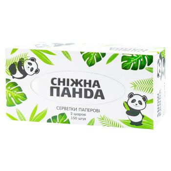 Servetele Snizhna Panda 2 straturi 150buc cutie - cumpărați, prețuri pentru BONUS - foto 2