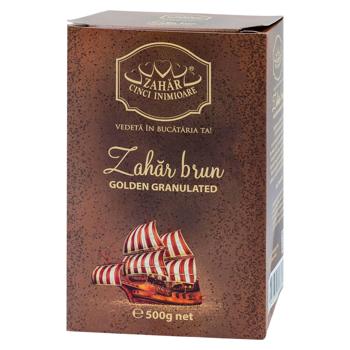 Zahar brun Cinci Inimioare Golden Granul 500g - cumpărați, prețuri pentru BONUS - foto 1