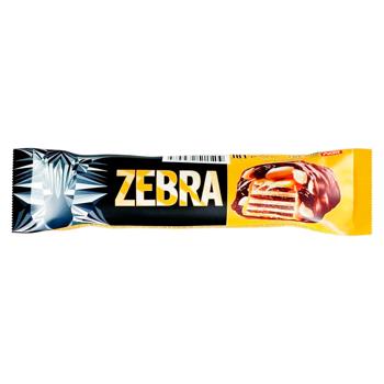 Napolitane Zebra glazurate ciocolata de lapte 40g - cumpărați, prețuri pentru BONUS - foto 1